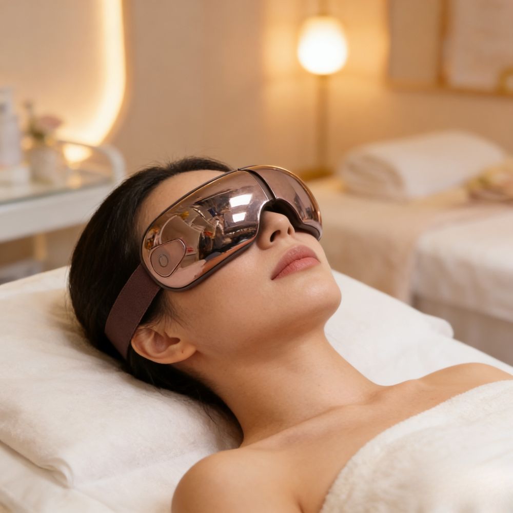 2026 Smart Electric Eye Massager Heated Eye Care Massager with Air Pressure Vibration Eye Massage Device for Relieve