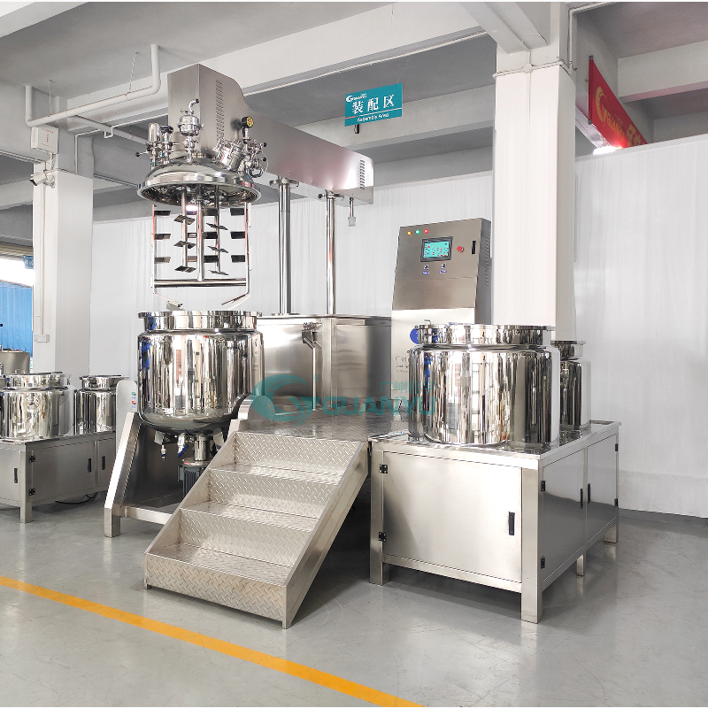 Cosmetic Machinery Cream Manufacturing Equipment Facial Making Mixer Vacuum Homogeneous Body Lotion Maker Emulsifying Machine