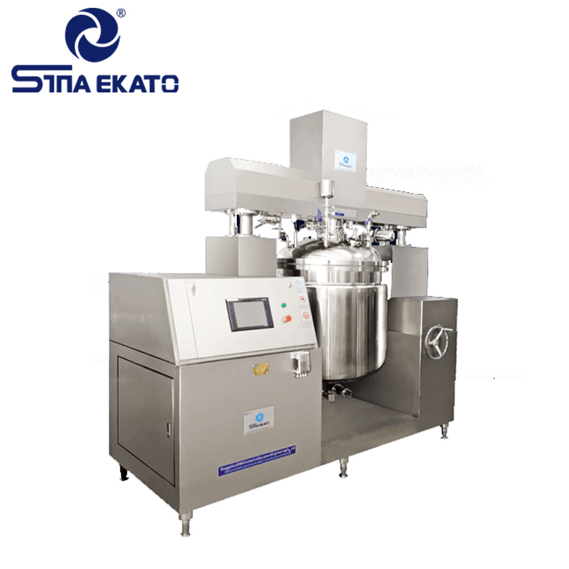 High Productivity Automatic Cosmetics Manufacturing Equipment Homogenizer Milling Vacuum Emulsifying Machine Skin Lightening