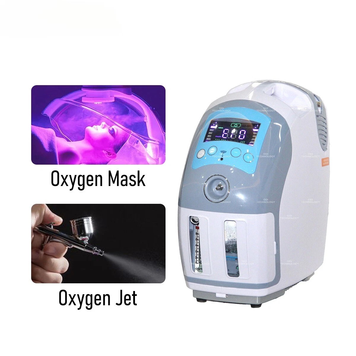 Electric High Oxygen Anti-Aging Hydrating Injection Machine Home Appliance for Facial Skin Management Beauty Instrument