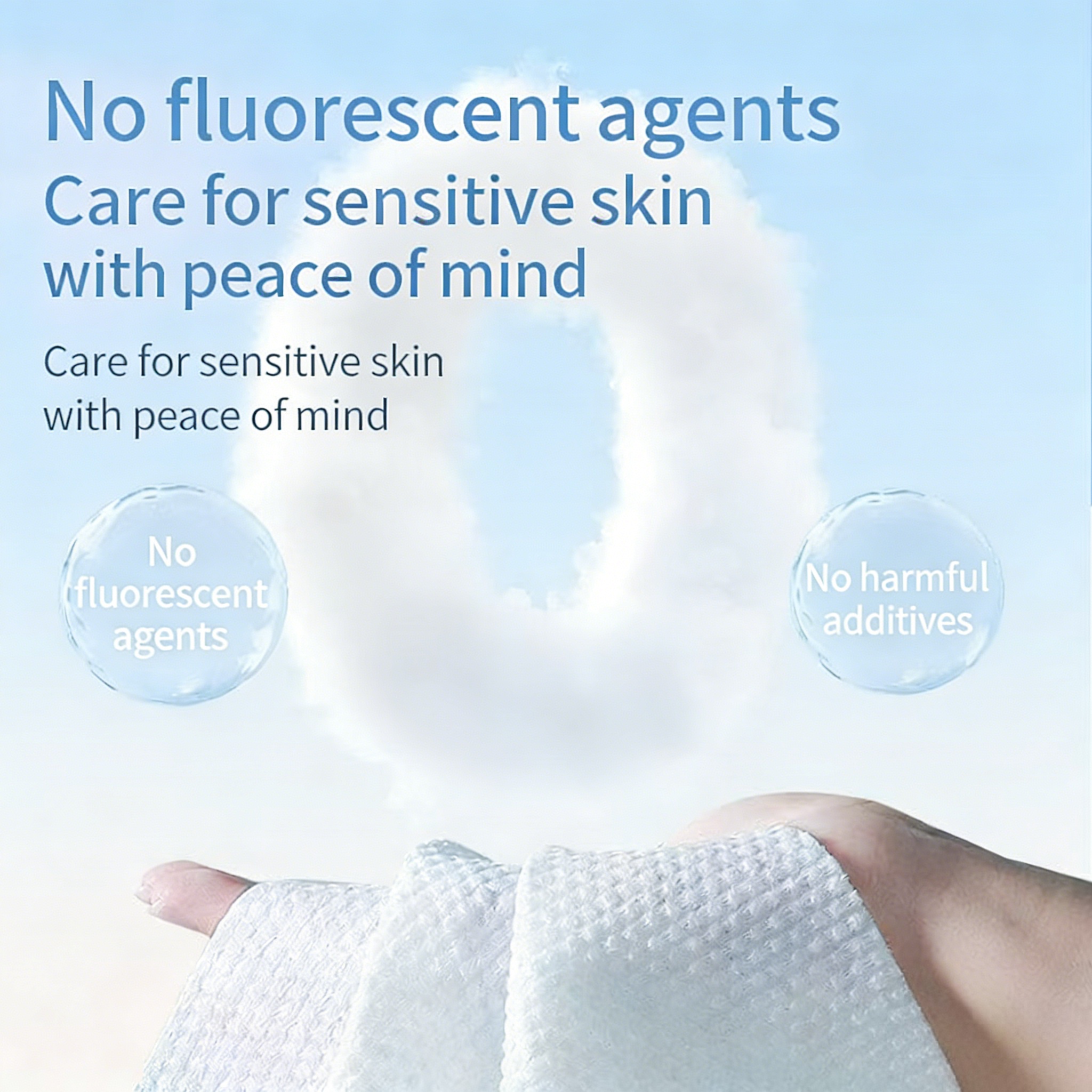 Disposable Face Towel Spunlace Nonwoven Viscose Polyester Blend Lint Free Makeup Remover Towel