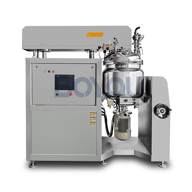 Professional Agitator Vacuum Emulsifying Machine with Siemens Motor SUS316L Gear &amp; Bearing for Skincare Food Chemicals