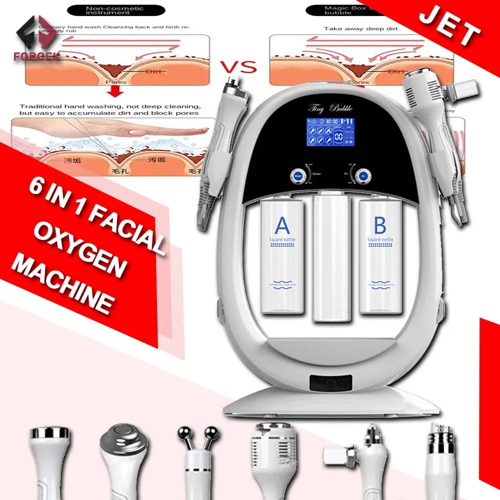 6 in 1 Bubble Skin Tightening Hydro Aqua Peel Facial Water Dermabrasion Machine for Facial Skin Care