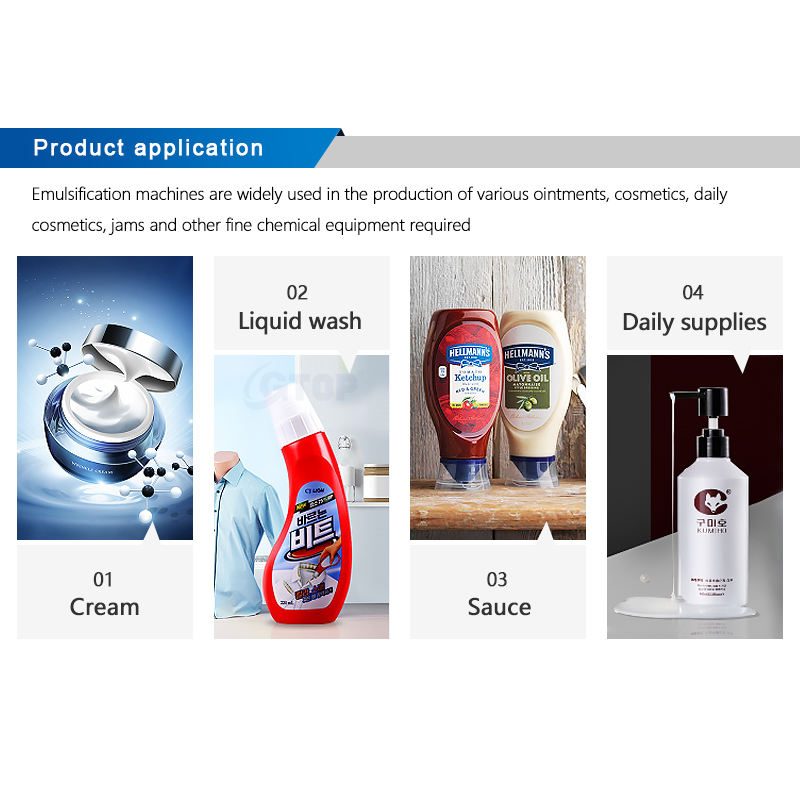 Gtop Facial Cream Processing Line Cosmetic Mixing Stainless Reactor Agitator Aloe Vera Gel Production Making Machine