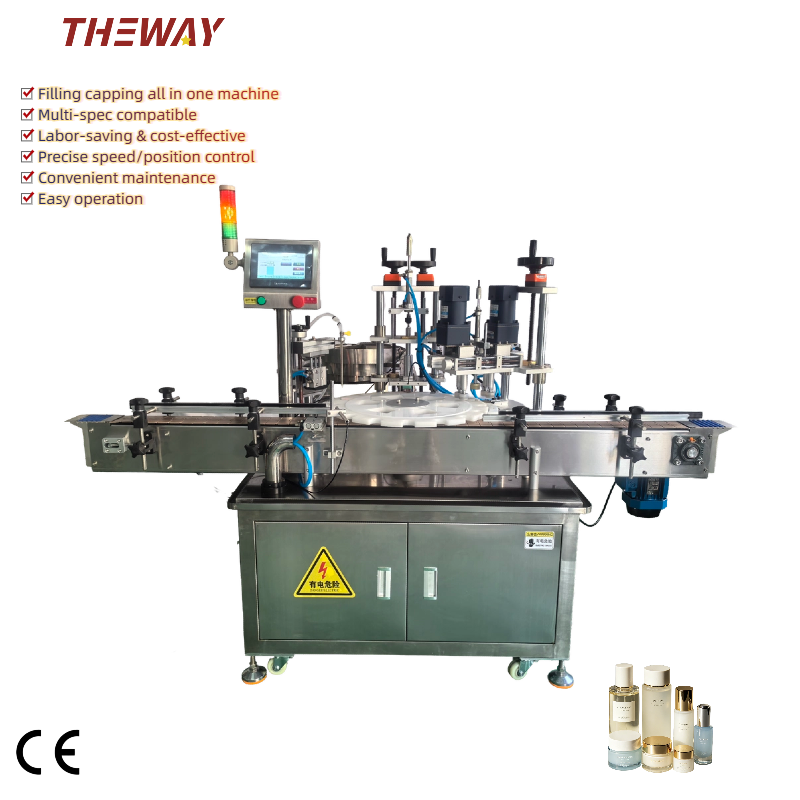Shampoo Filling Machine Automatic Filling Machine Capping with Feeder Machine for Personal Care Products Production Line