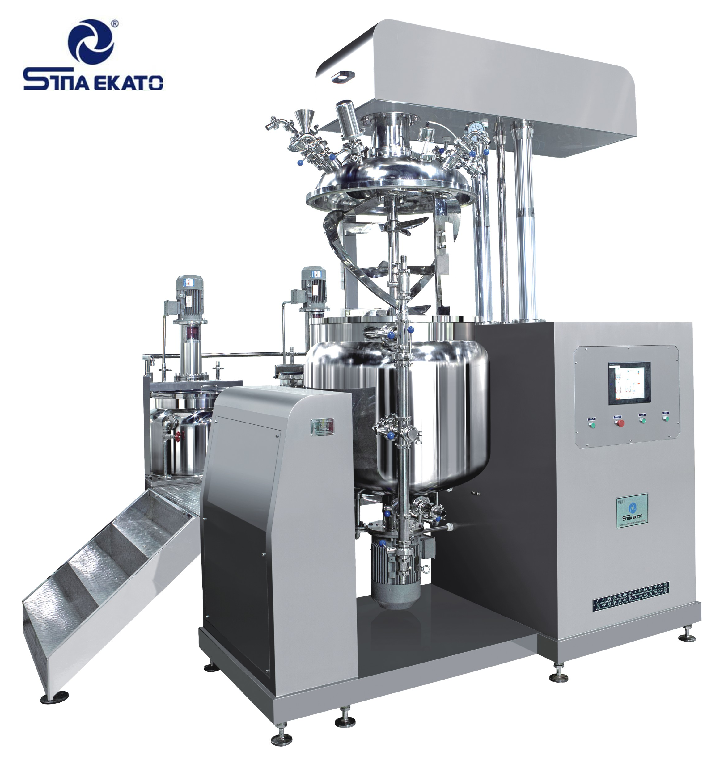 High Productivity Cosmetics Manufacturing Equipment Vacuum Emulsifying Mixer Machine Skin Lightening Cream Emulsifying Machine