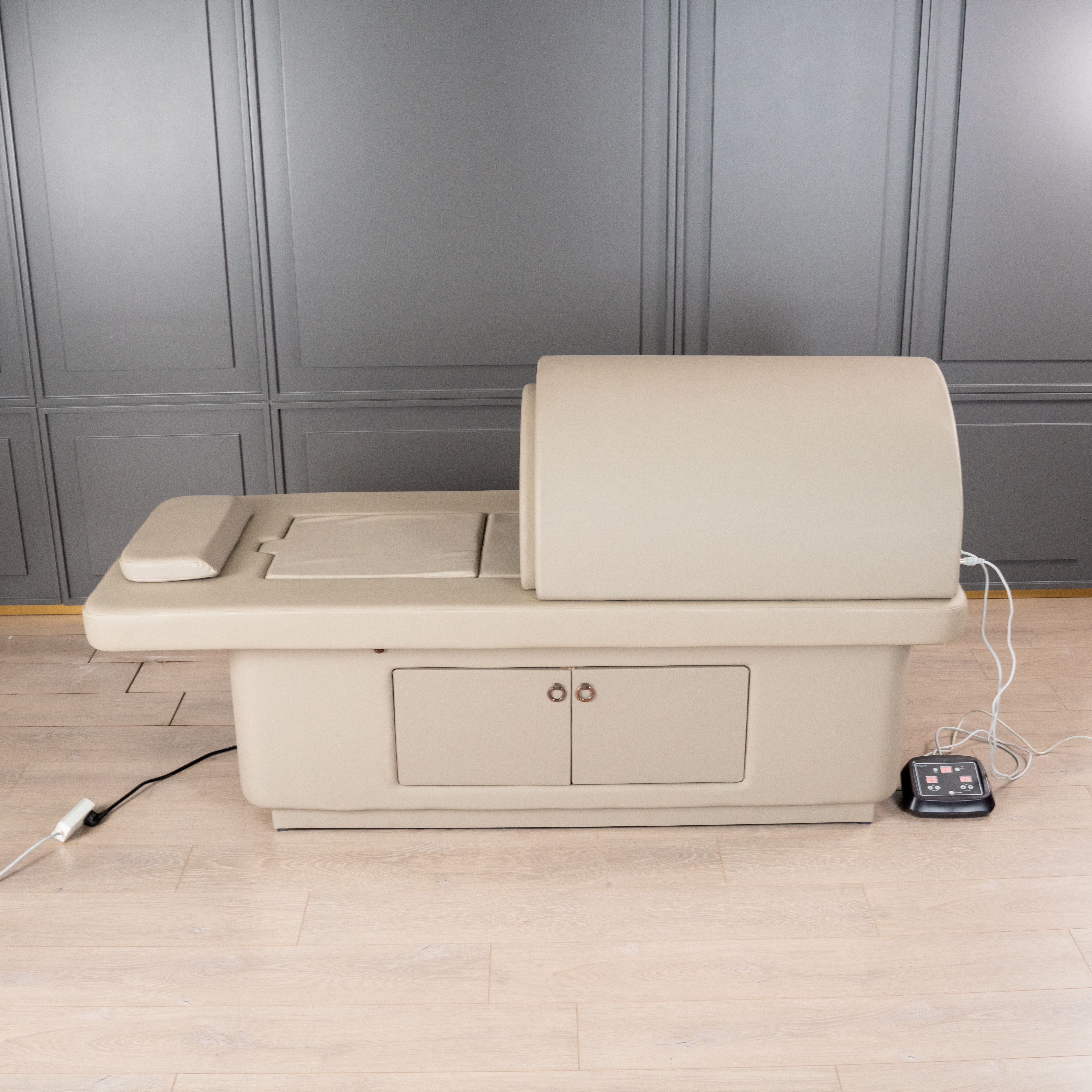 2025 New Arrival Modern Electric Detox Therapy Bed Factory Direct Steam Spa Sauna Center Device Synthetic Leather Gym Hotel