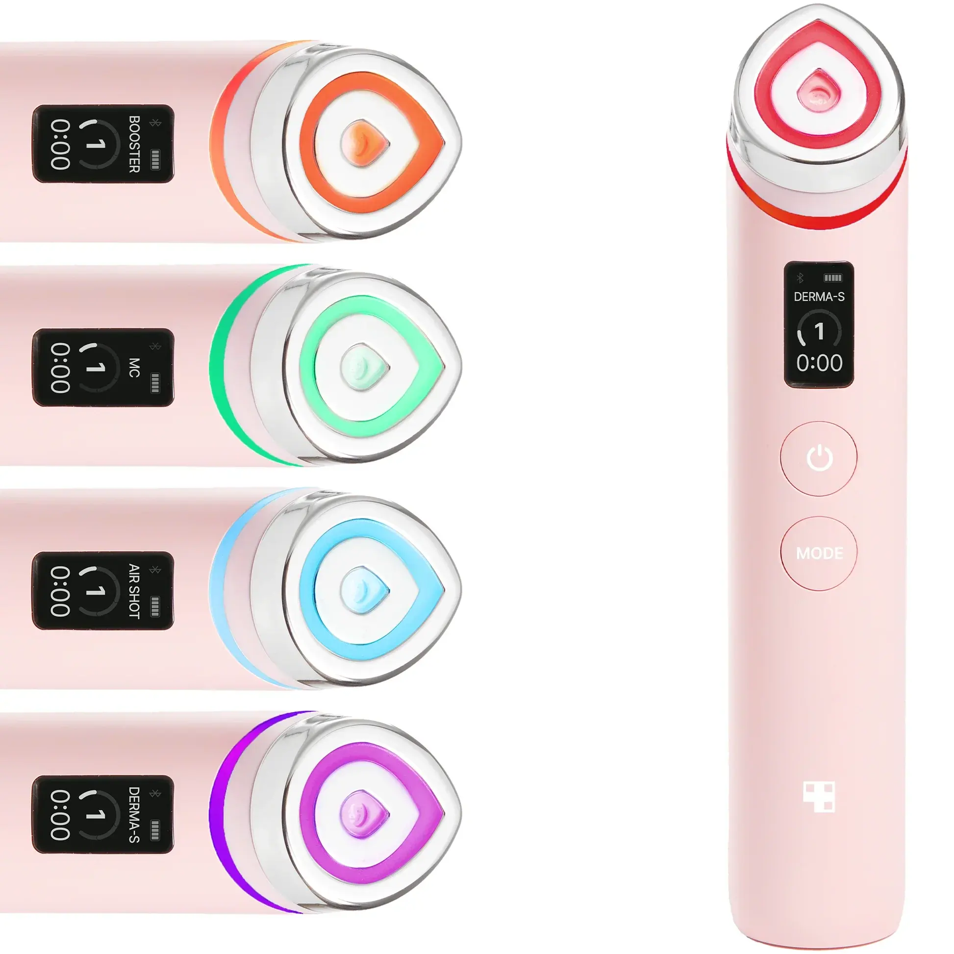 MEDICUBE Age-R Booster Pro Pink Edition-6-in-1 Beauty Device Anti-Aging Whitening Pore Shrinking Features for Adult Women Box