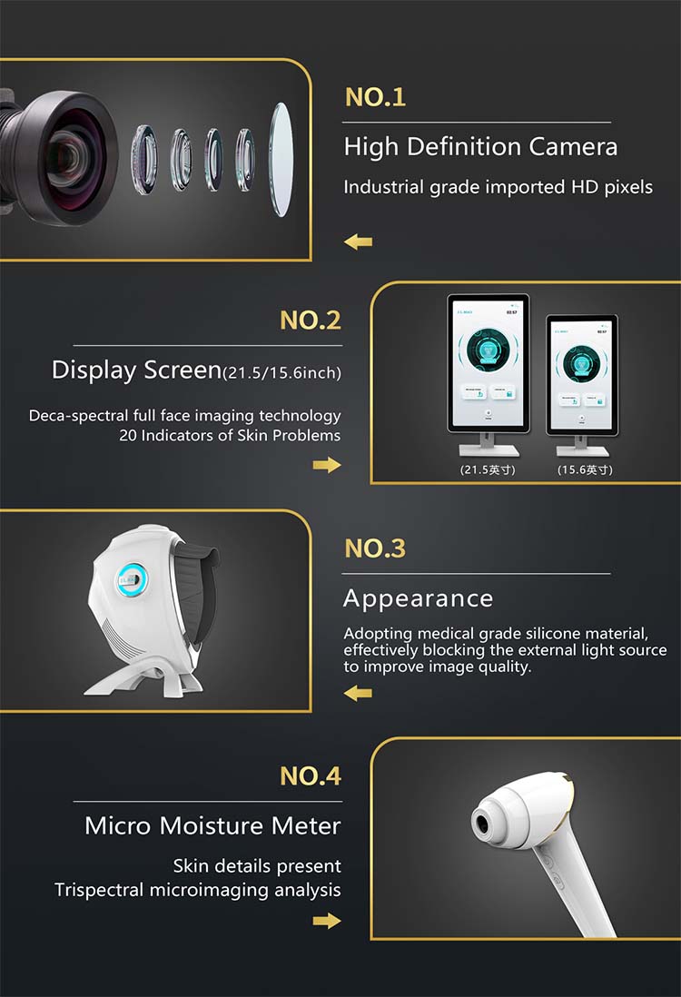 2025 Newest Wholesale OEM/ODM 3D AI Skin Analyzer Machine Manufacturer, Customizable Beauty Skin Scanner Device