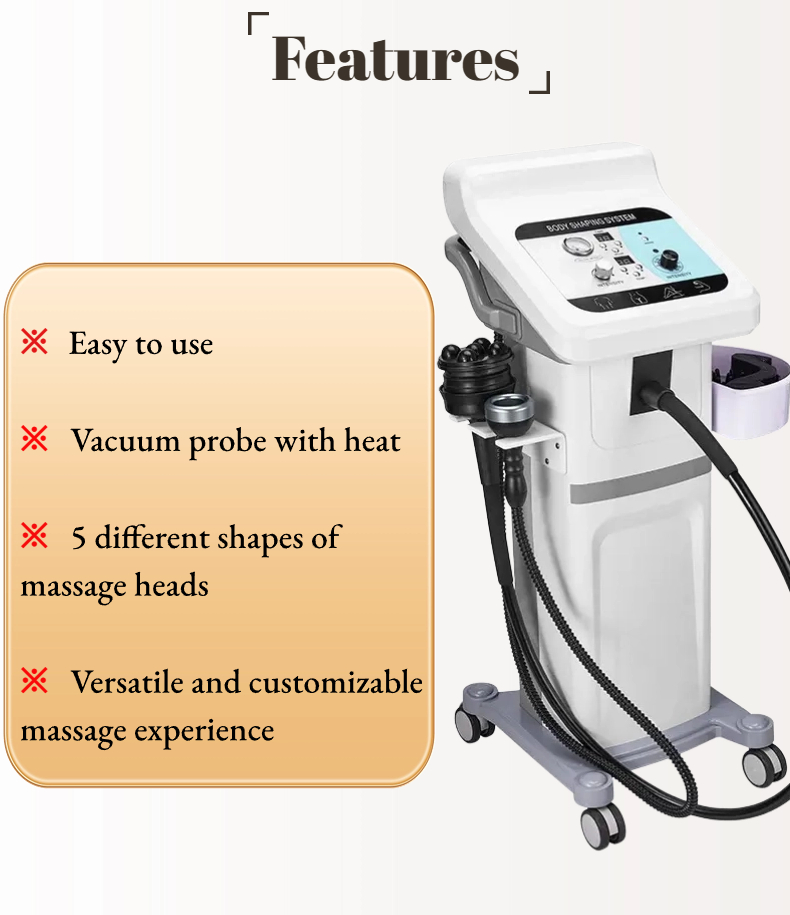 New G8 Standing Heat Suction Turbo Vibrating G8 Vibration Body Massage Slimming Machine for Beauty Equipment