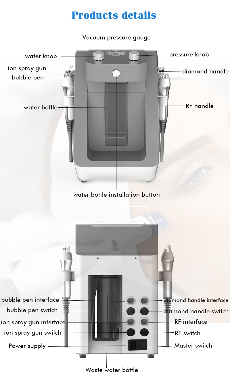 New Product 2026 Hydro Dermabrasion Wrinkle Removal Skin Rejuvenation Face Cleansing Blackhead Removal Home Use Beauty Equipment