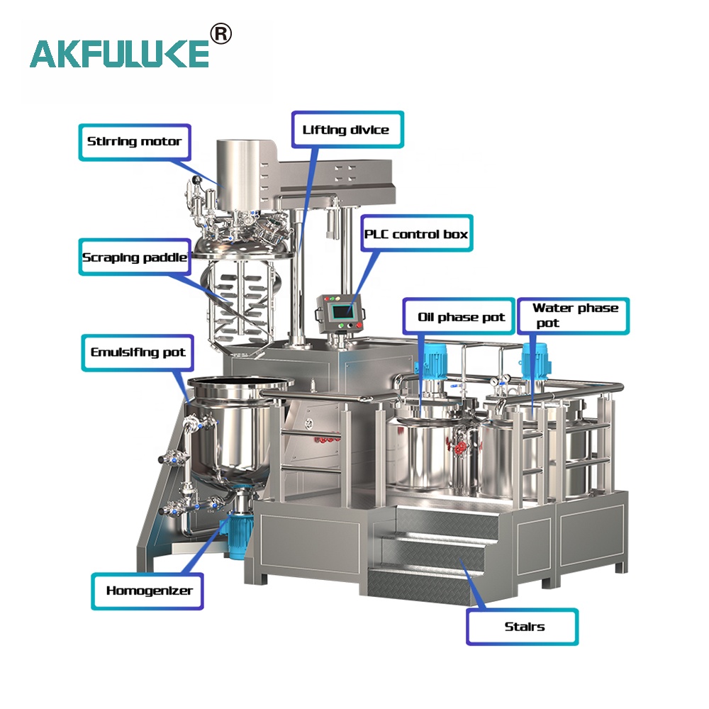 Commercial Cosmetic Ointment Shampoo Cream Production Machine, Lotion Making Equipment, Lotion Mixer