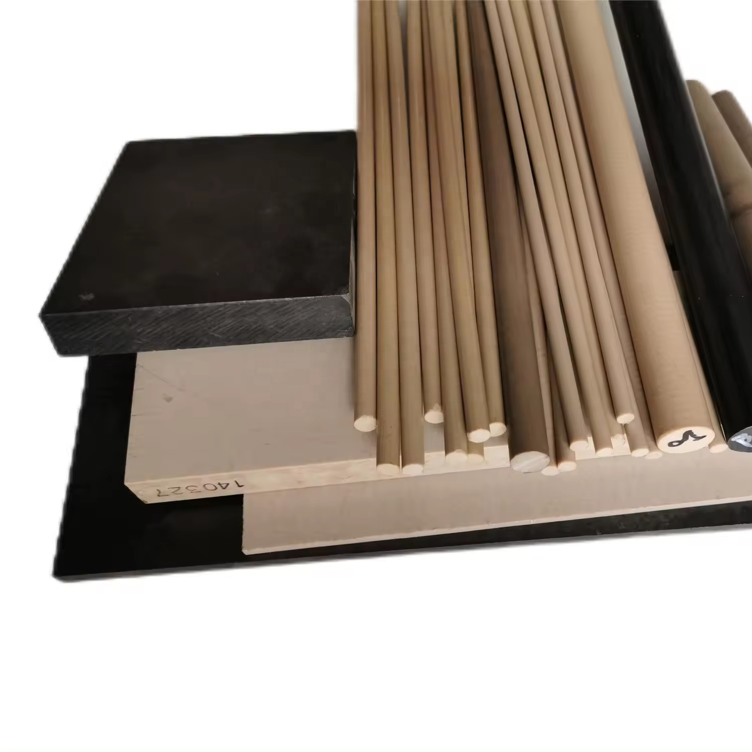 Pure GF30PEEK Rod Manufacturer Imported Fiber Reinforced PEEK Rod Food Grade Anti-Aging Fire Resistant Features for Industrial