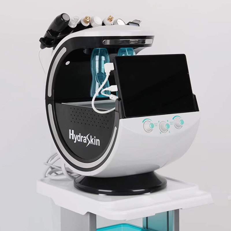 Promotion Price High Frequency Hydra Dermabrasion Facial Rejuvenation Machine Smart Ice Blue Skin Analysis Management System