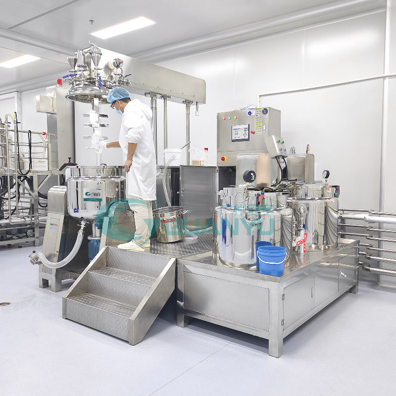 Cosmetics Production Equipment Cosmetic Cream Mixer Vacuum Homogeneous Emulsifying Machine