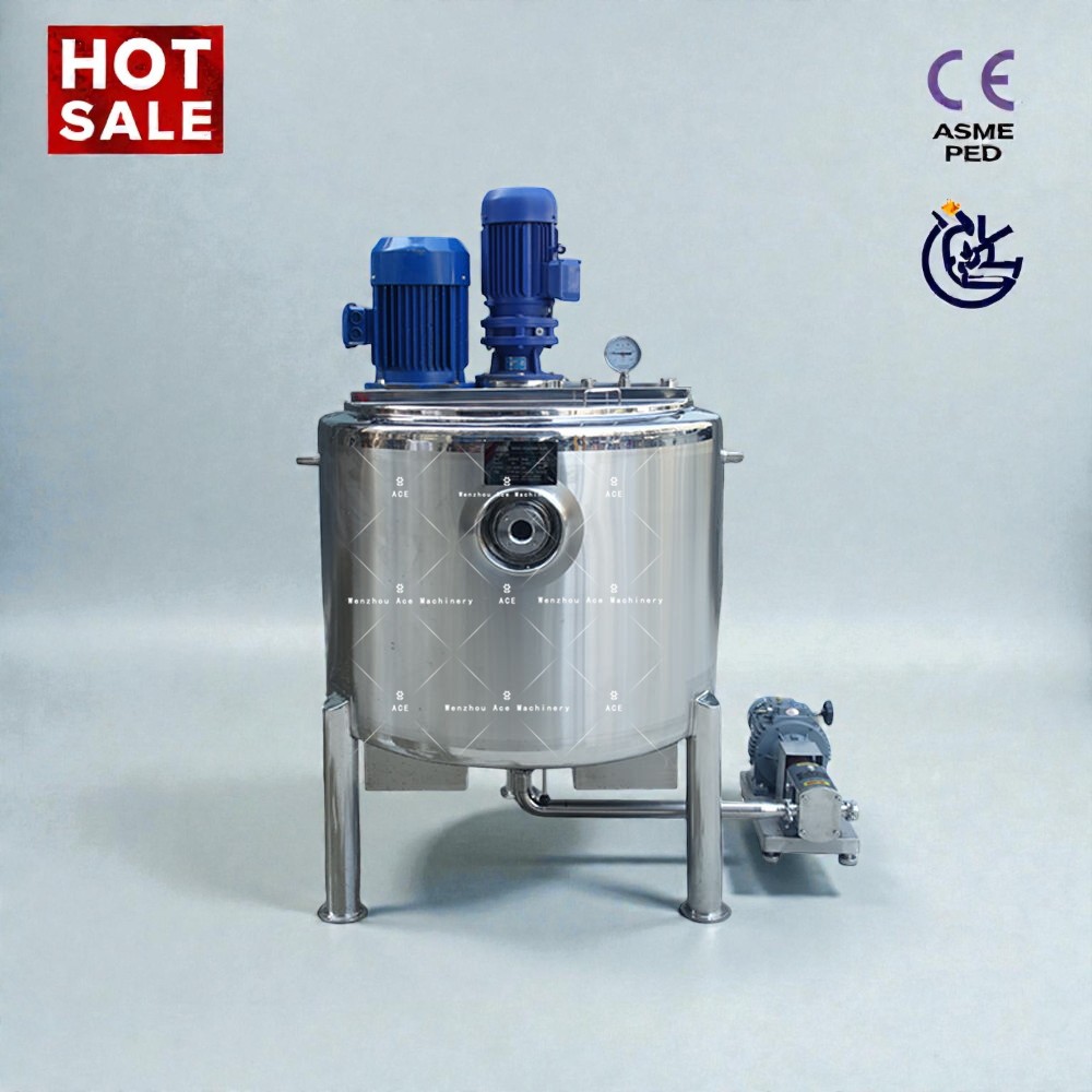 Stainless Steel Emulsifier Machines for Cosmetic Manufacturing Plant Equipment High Shear Automatic Cream Foam Making Skincare