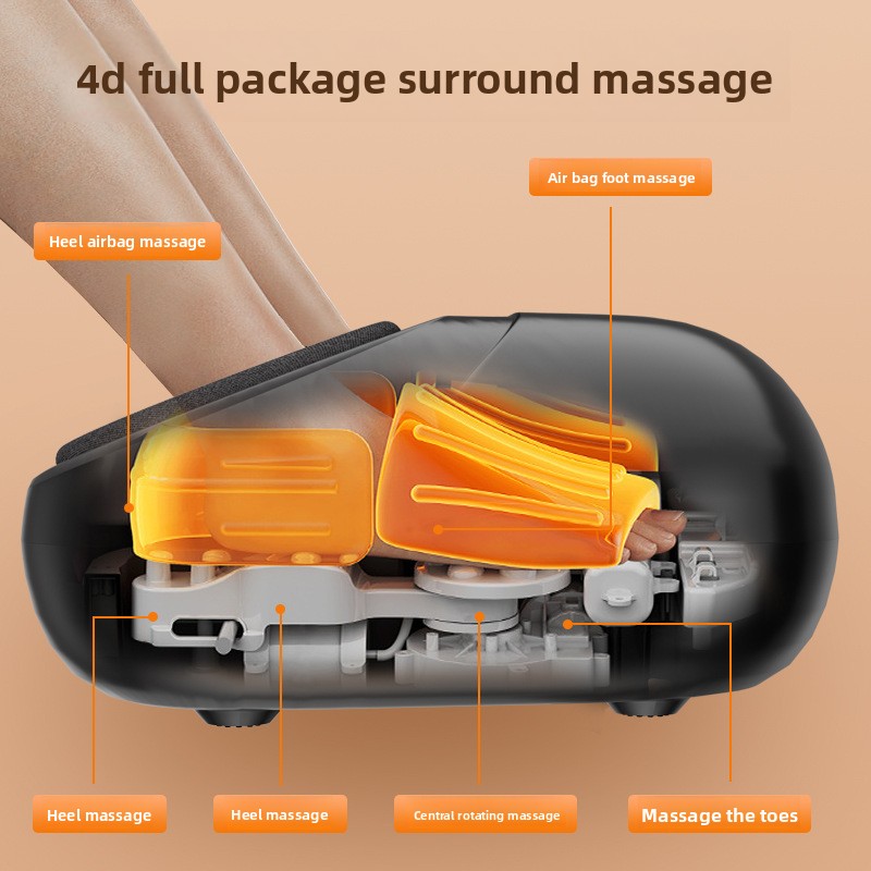 Automatic Foot Massager with Infrared Physiotherapy Heat Therapy Electric Kneading Spa Machine for Feet &amp; Legs Digital Controls