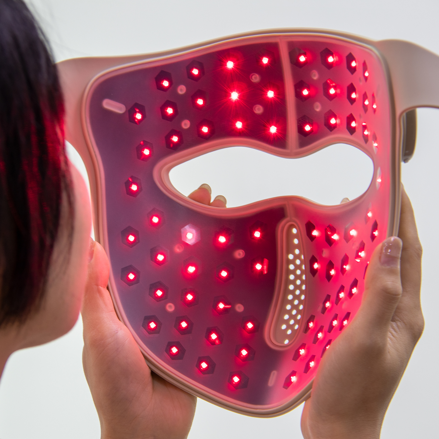 Wireless LED Silicone Facial Device with Waterproof Design 2-Year Warranty for Skin Firming & Soothing