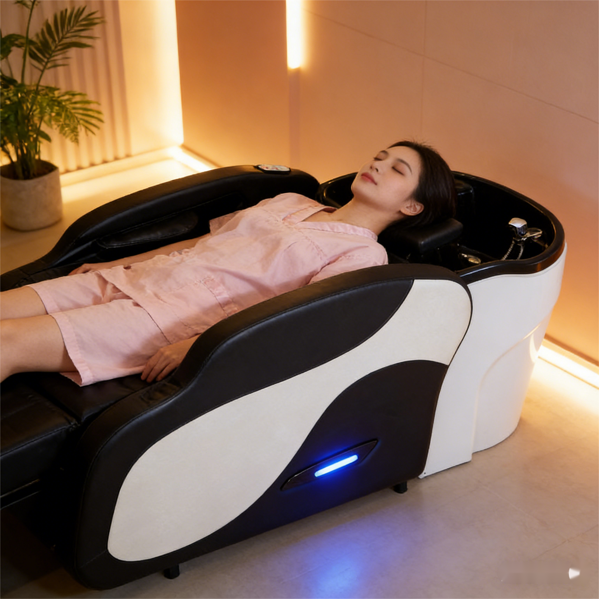 Professional Electric Head Spa Massage Bed Hydraulic Hair Washing Station Shampoo Basin for Salon Beauty Clinic Equipment