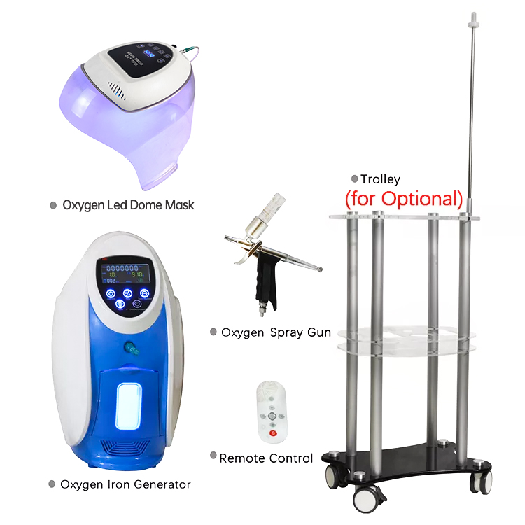 Newest O2toDerm Pure Oxygen O2toderm Oxygen Facial Mask Dome Therapy Oxygen Infusion Facial Machine With O2toderm Dome