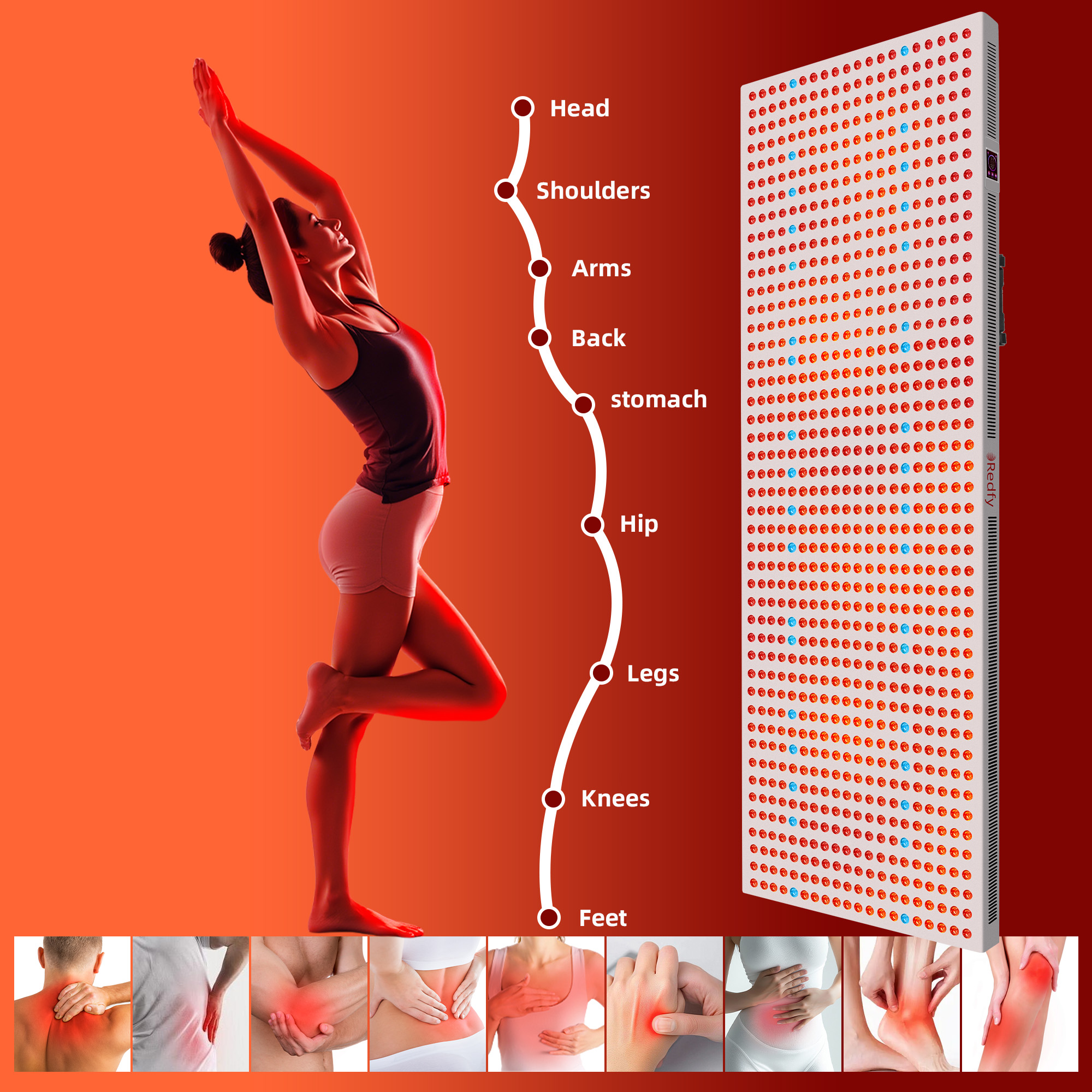 2025 Newest RT4500S+ Full Body 8 Waves High Irradiance Low EMF Medical Grade Clinic Spa Red Light Therapy Panel Full Body