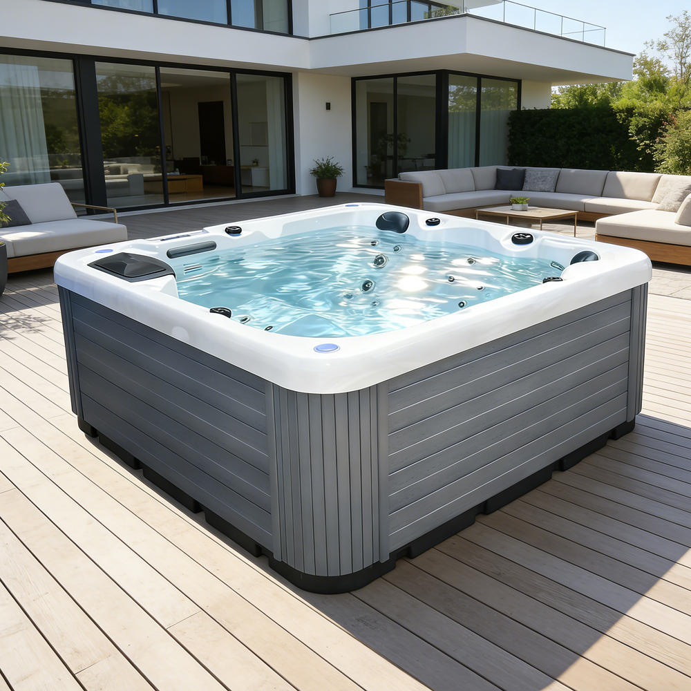 Sunrans Outdoor Spa Jacuzzier Acrylic Hot Tub for Sale 6 Person Hottub Bathtubs Whirlpools
