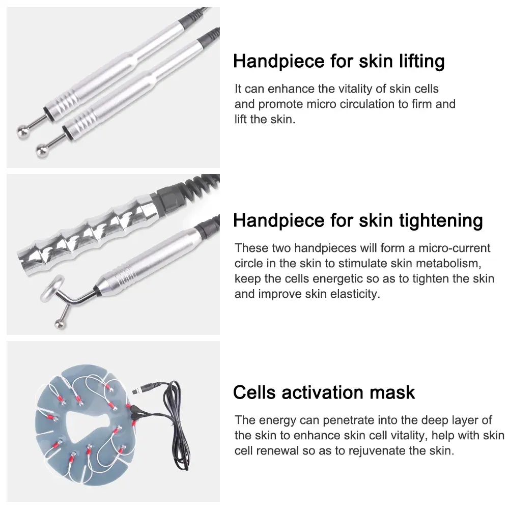 3-in-1 Eye Care Dark Circle Remover Bio Face Lift Portable Device with Mask Clip