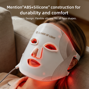 Solara Led Light Therapy Facial Mask Face Light Nir 650nm 850nm Red Light Therapy Masks Red Led Mask
