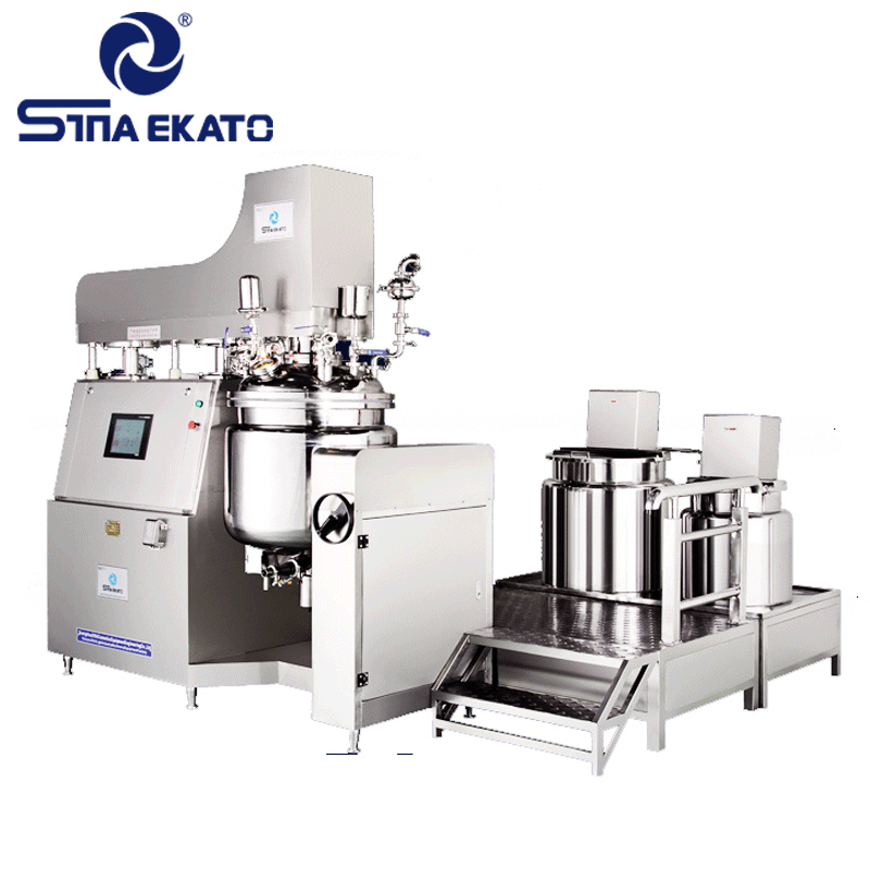 High Productivity Automatic Cosmetics Manufacturing Equipment Homogenizer Milling Vacuum Emulsifying Machine Skin Lightening