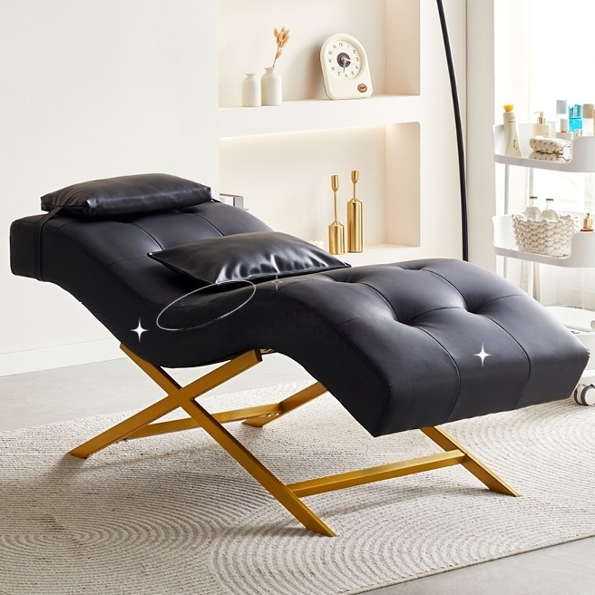 Modern Portable Foldable Adjustable Beauty Eyelash Massage Table Spa Salon Facial Chair Pink Curve Lash Bed