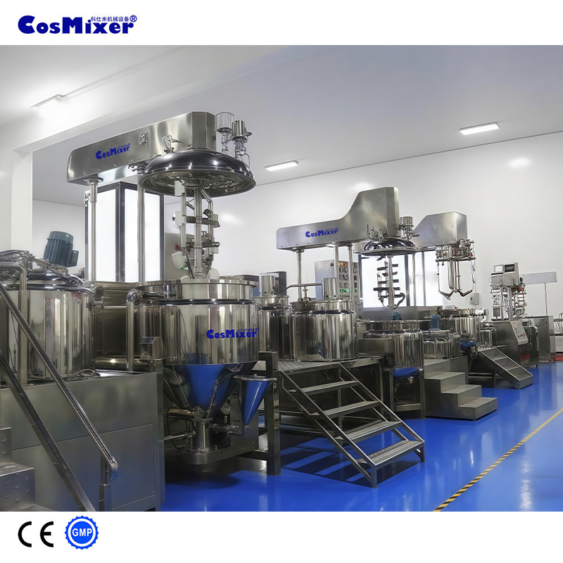 Customizable Vacuum Homogenizing Emulsification Mixer Cosmetic Skin Care Cream Manufacturing Equipment Lotion Mixer