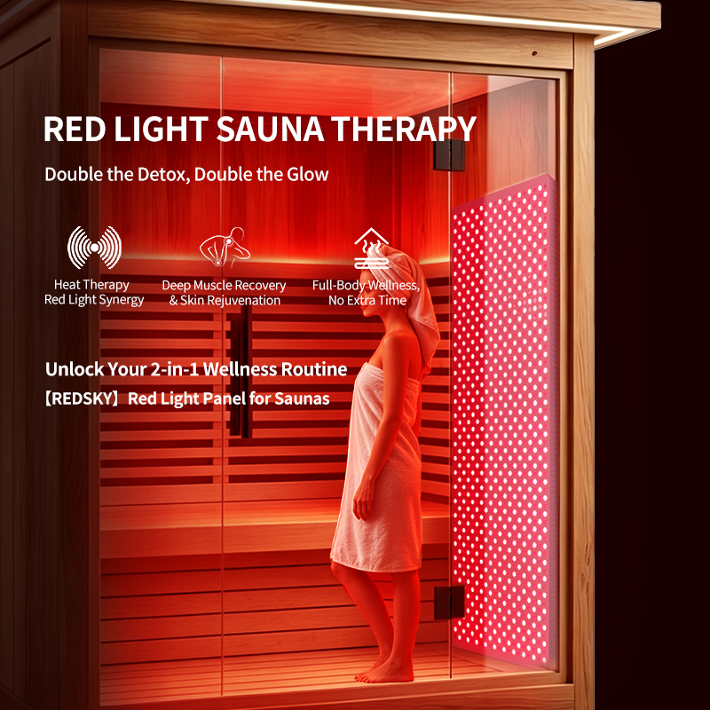 REDSKY Full Body Red Infrared Light Therapy Panel for Sauna Room Home Use Beauty Equipment