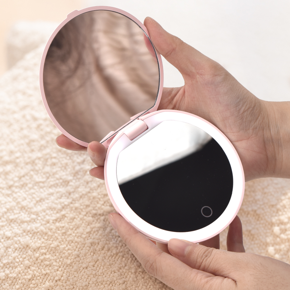 Intelligent UV Camera Mirror Travel Makeup Mirror with Light for Sunscreen Testing Skin Protection