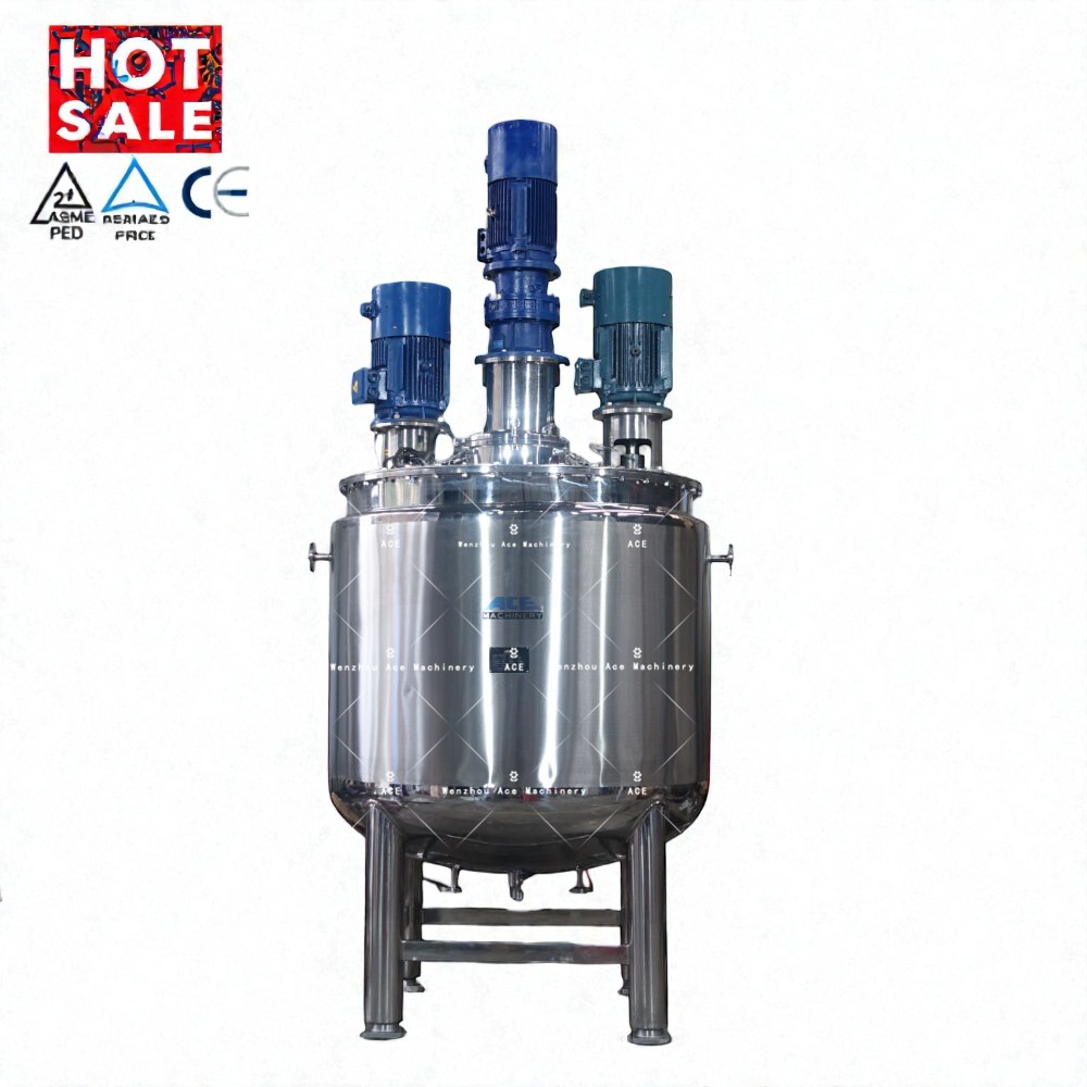Stainless Steel Emulsifier Machines for Cosmetic Manufacturing Plant Equipment High Shear Automatic Cream Foam Making Skincare