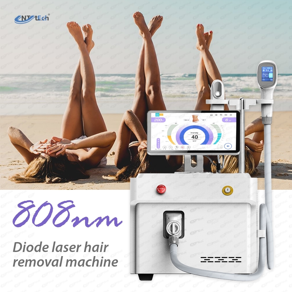 Android Sysytem Beauty Machine Portable Painless Trio Diode Laser Hair Removal for All Color Skin
