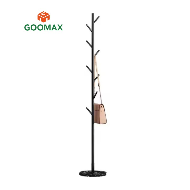 Stylish Wooden Coat Rack with Hooks for Entryway Organization