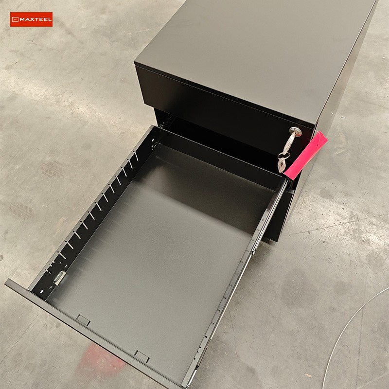 Chinese Steel Office Filing Storage Furniture Rolling File Cabinet 3 Drawer