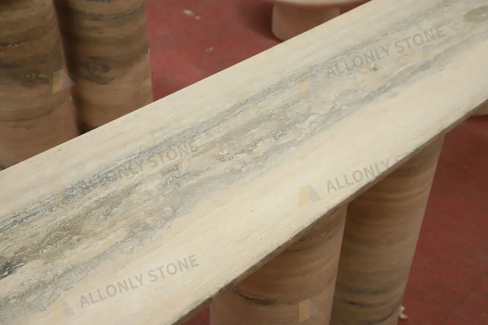 Silver Travertine Table