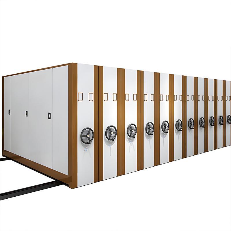 Space-Saving Storage Rack Library Bookshelf File Room Mobile Filing Cabinet