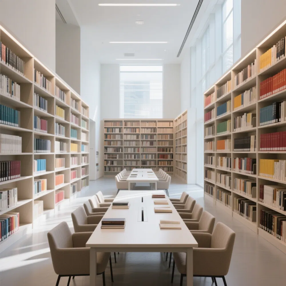 3D Design Service for Custom Wooden Cabinets Library Bookshelves