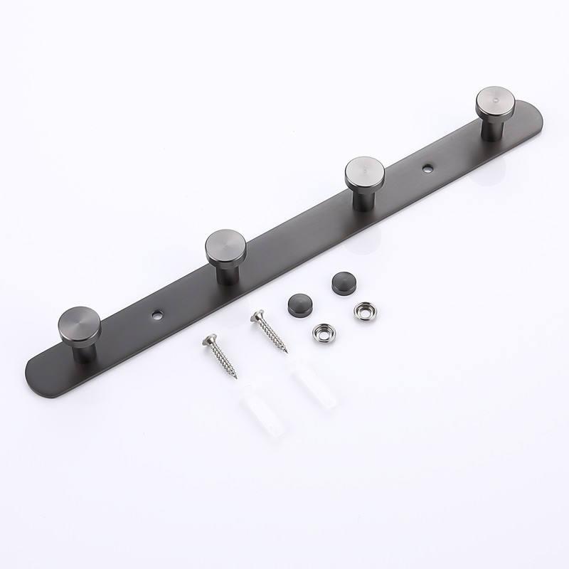 Factory Wholesale Modern Bathroom Washroom Kitchen Accessories Industrial Portable Stainless Steel Wall Mounted Coat Racks Entryway