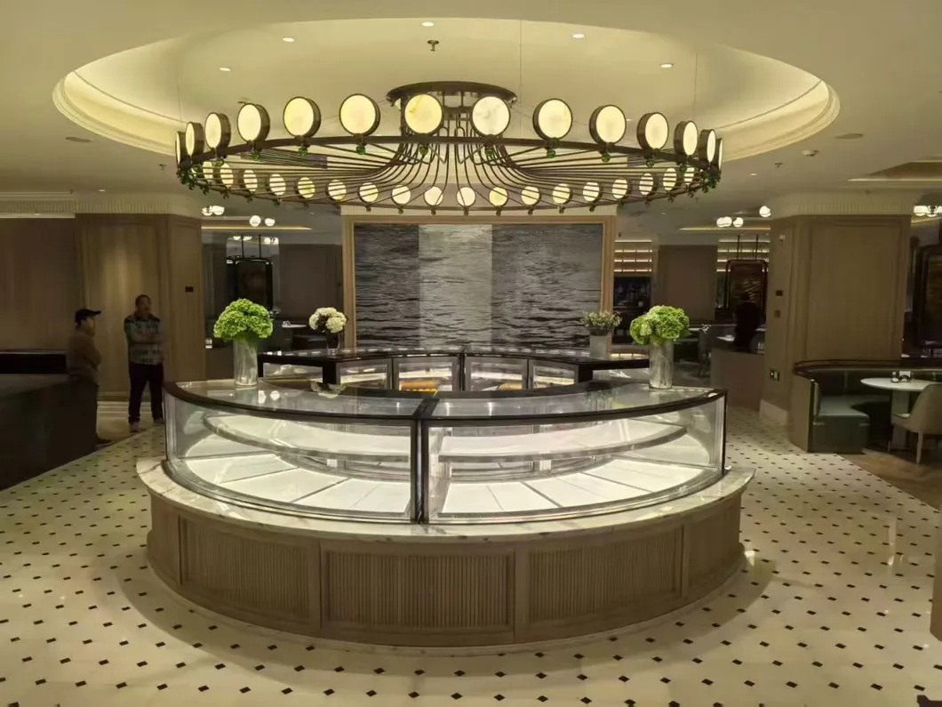 Corner Cake Display Cabinet