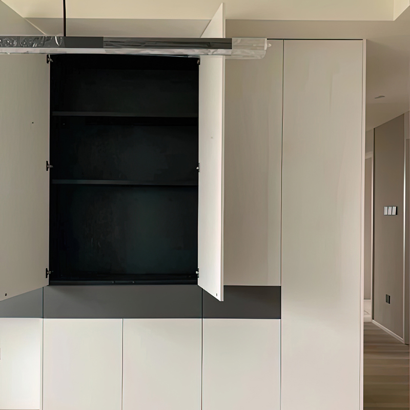 Luxury Wood Glass Whiskey Wine Cabinet Corner Cabinet Display Luxurious Temperature Controled Wall Mounted Glass Wine Bottle Cabinet