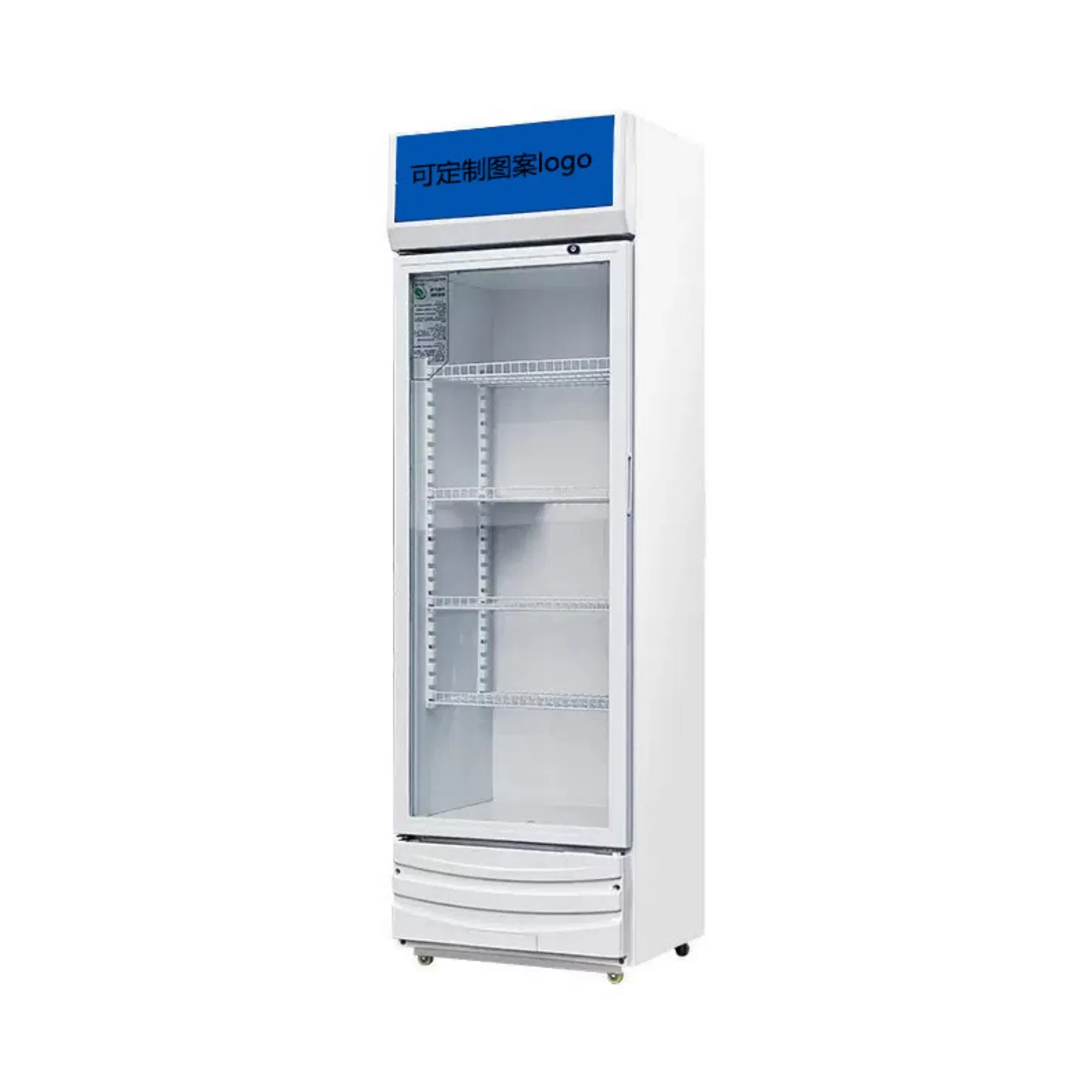 College Dorm Retail Corner Single-Door Refrigerated Beverage Display Cabinet