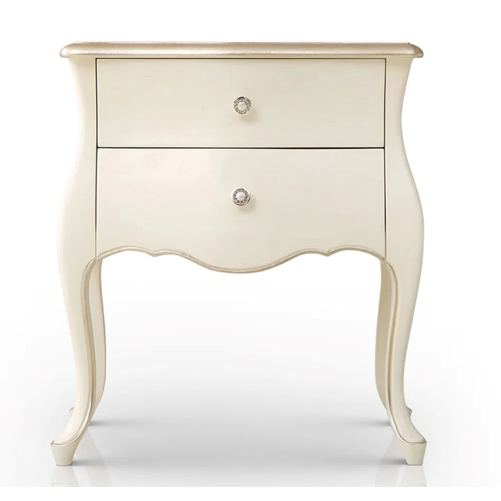Elegant Simple Design Wooden Furniture Bedroom Nightstand Bedside Table