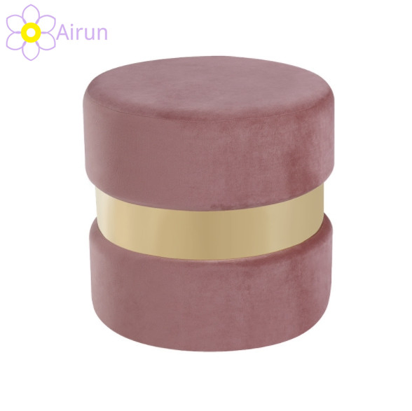 Modern Luxury Round Cube Ottoman Pouf Stool Ottoman Storage Bench