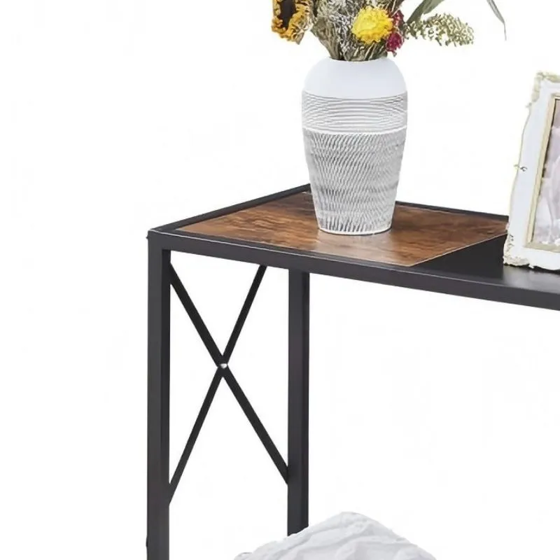 Metal Frame Wood Table