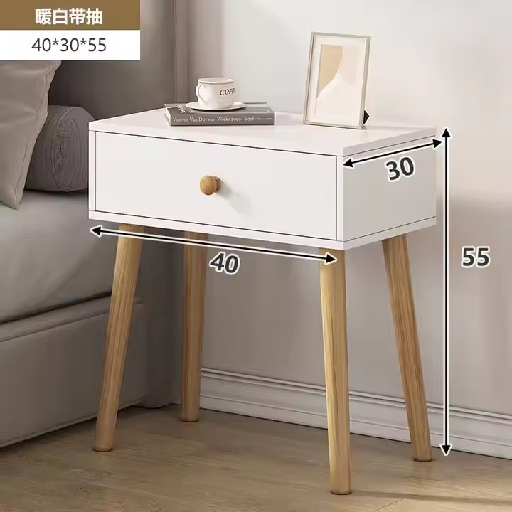 Bedroom Furnitures Nordic Style Hotel Bedroom Furniture Bedside Table White Small Black Nightstand