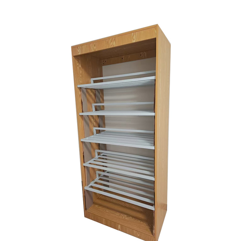 Wooden Bookshelf Unique Design Cabinet for Library