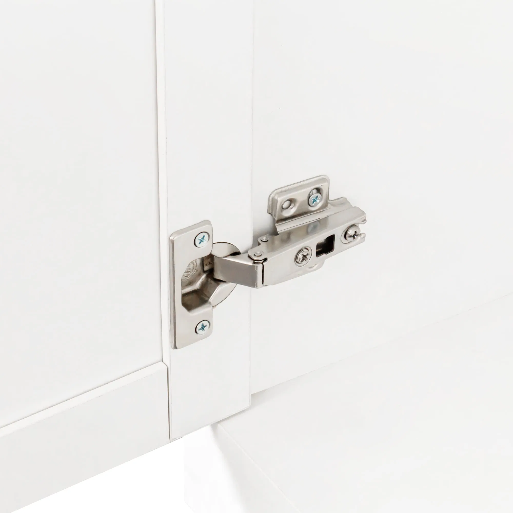 70" Tall Wardrobe Cabinet, Modern Kitchen Sideboard Console Table with 1 Drawer and 4 Doors, Wood Pantry Cabinet Side Table with Large Storage Space for Kitchen